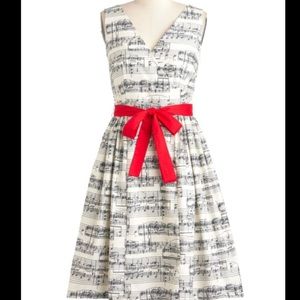 In the Key of Chic Music Note Dress